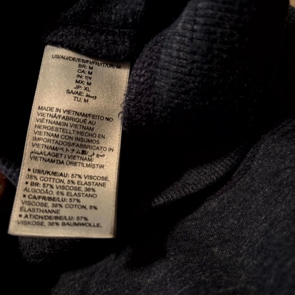 Amazon Essentials Women's Jogger Sweatpants Size M Navy Blue Drawstring - Picture 3 of 6